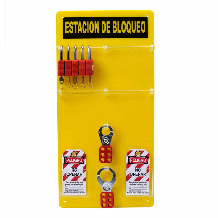 Estación de bloqueo para 20 candados 121511 BRADY