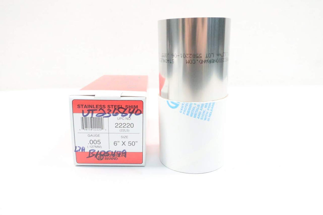 SHIM INOX .005 X 6" X 50" REF 22220 - PRECISION BRAND