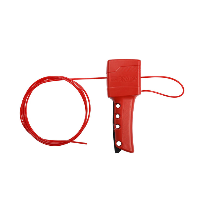 Bloqueo de cable multiuso con cable de Nylon Rojo BRADY