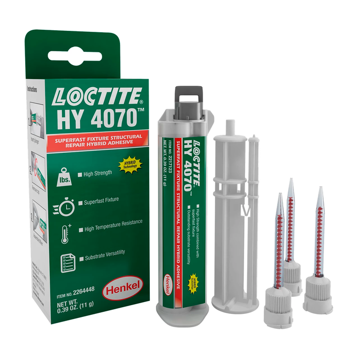 LOCTITE HY 4070 adhesivo híbrido de cianoacrilato y acrílico x 11 gr - 10 UNIDADES