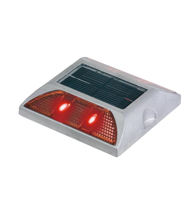 Tacha Solar Aluminio con 6 LEDS