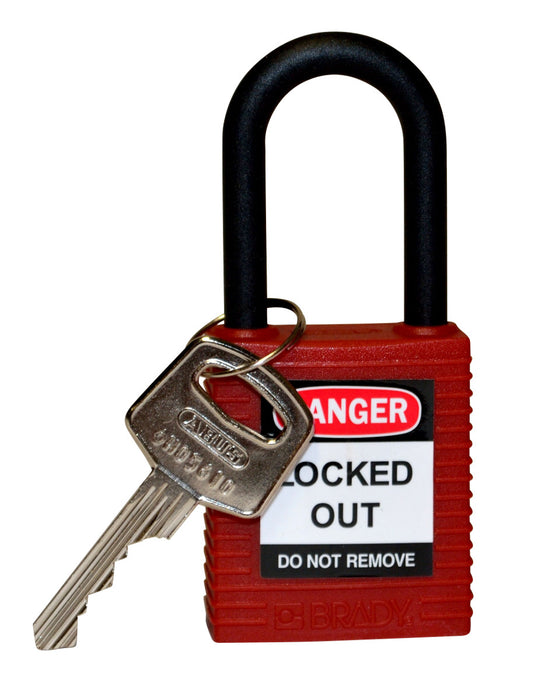 Brady Candados de seguridad con arco de nylon no conductor - Ferrelam