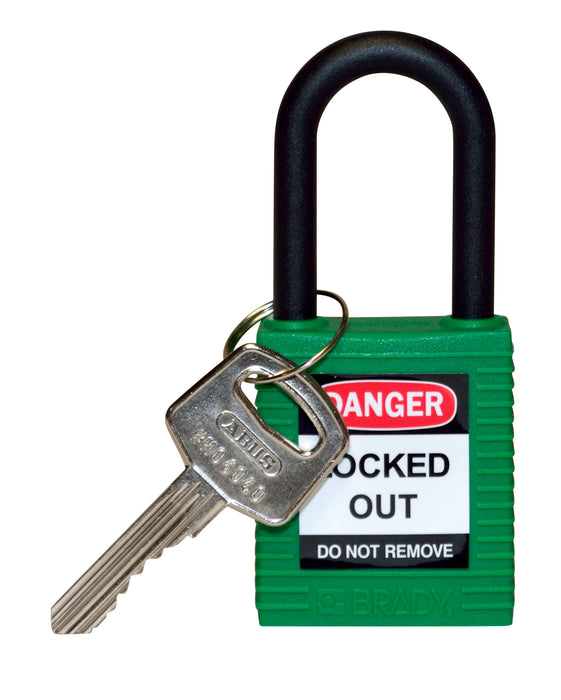 Brady Candados de seguridad con arco de nylon no conductor - Ferrelam