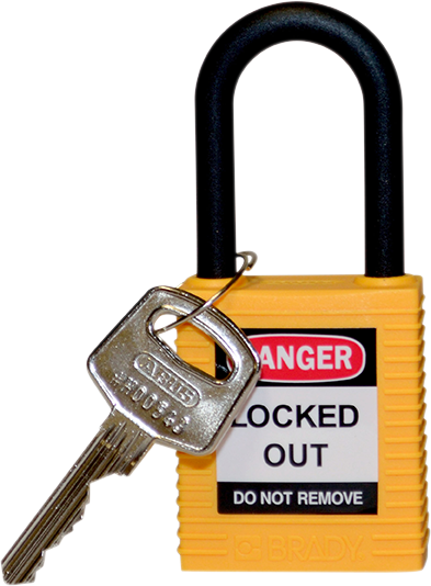 Brady Candados de seguridad con arco de nylon no conductor - Ferrelam