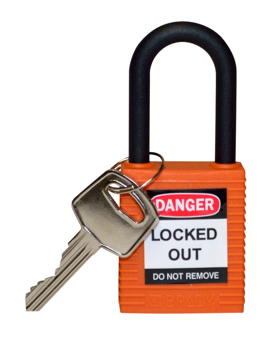 Brady Candados de seguridad con arco de nylon no conductor - Ferrelam