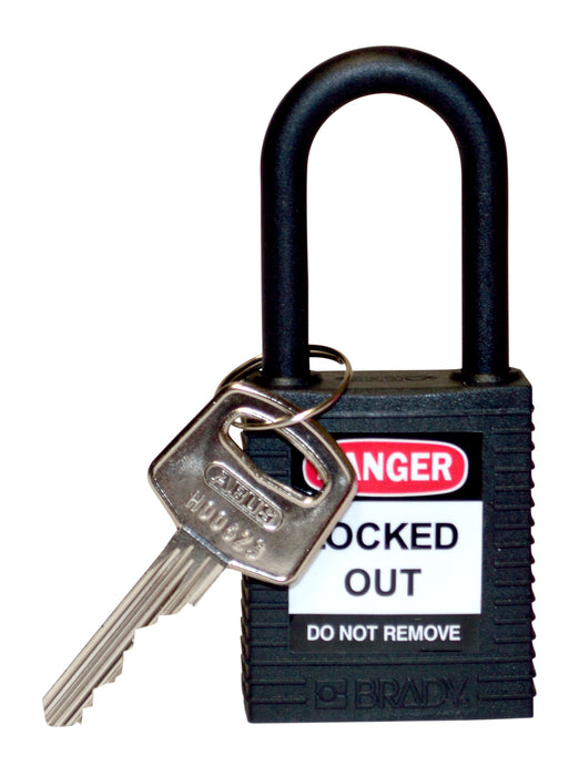 Brady Candados de seguridad con arco de nylon no conductor - Ferrelam