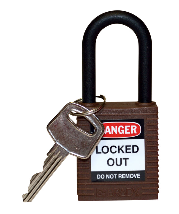 Brady Candados de seguridad con arco de nylon no conductor - Ferrelam