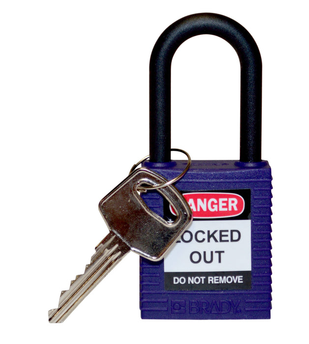 Brady Candados de seguridad con arco de nylon no conductor - Ferrelam