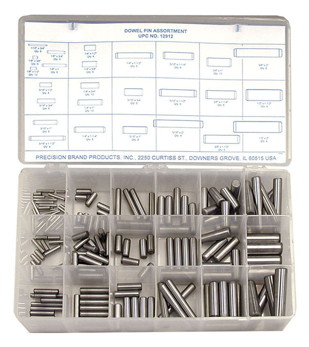 Pin Dowel Assortment 176 PZ REF 12912 - PRECISION BRAND