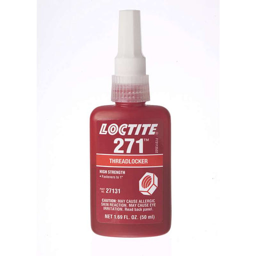 LOCTITE 271 X 50 ML TRABAJO, FIJADO, SELLADO DE TUERCAS, TORNILLOS, PRISIONEROS Y PARTES ROSCADAS - Ferrelam