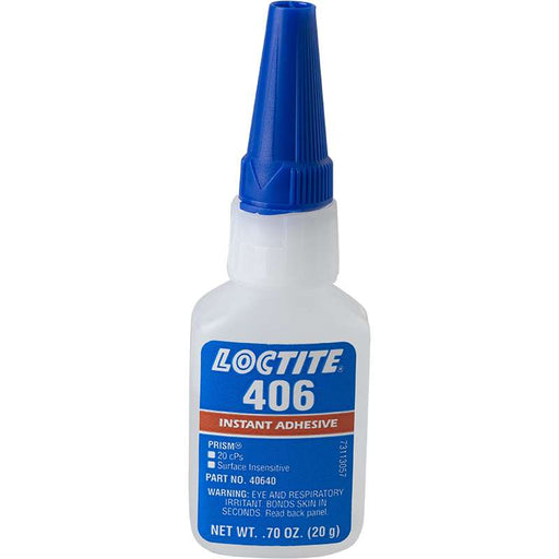 LOCTITE 406 BO 20GM EN Antes: LOCTITE PRISMA 406 X 20 G ADHESIÓN INSTANTANEA DE METALES, PLASTICOS, CAUCHOS Y SUPERFICIES POROSAS - Ferrelam