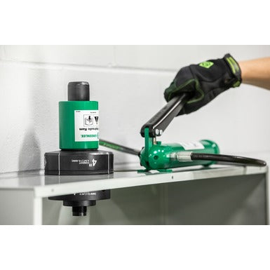 Kit de Sacabocado Hidráulico de 11 ton con bomba manual y Slug-Buster® de 1/2" - 4" GREENLEE
