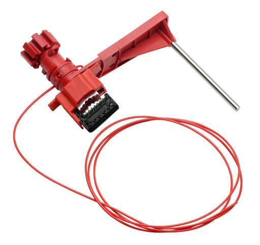 Brady Bloqueo Grande para Válvulas Universales con Cable de Nylon de 8in y Brazo para Bloqueo - Ferrelam