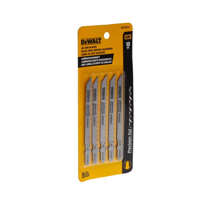 DEWALT HOJA CALADORA DW3762-5 CORTE FINO MADERA 10 TPI X 5 UND
