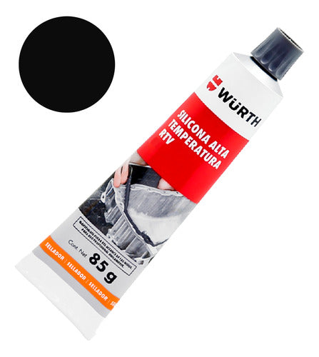 WURTH SILICONA ALTA TEMP RTV NEGRA X 85 GR