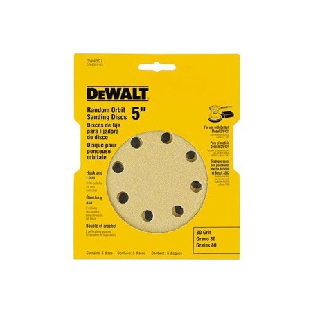 DEWALT REF DW4301 DISCO LIJA 5" GR 80