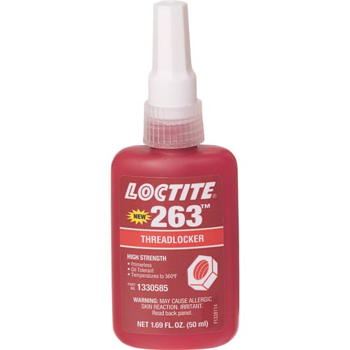 LOCTITE 263 50 ml WORK, FIXED, SEALING OF NUTS, BOLTS, STUDS AND THREADED PARTS