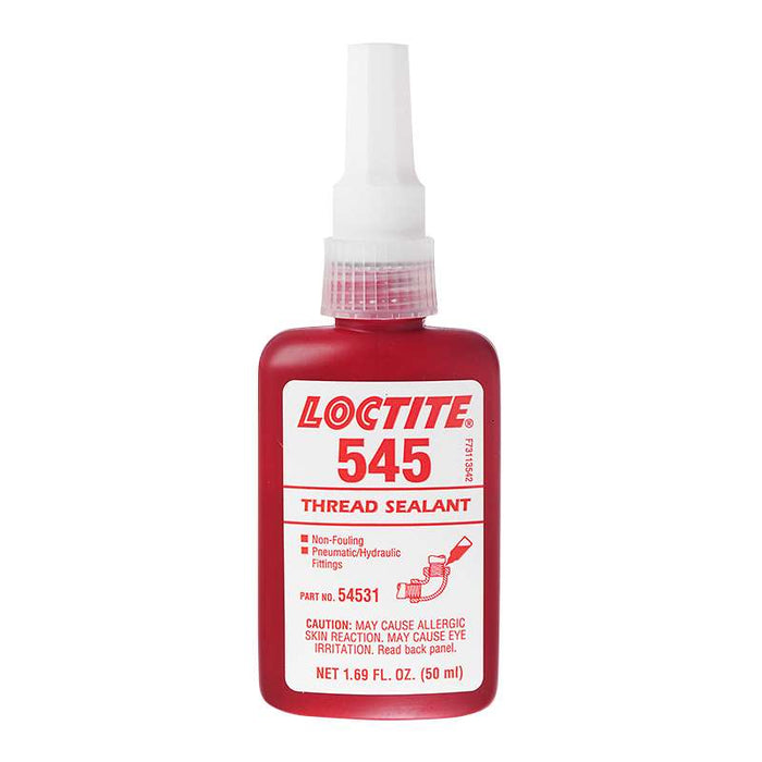 LOCTITE 545 Hydr Slnt 50 Ml SEALING OF THREADED SYSTEMS, FLANGES AND MICROPOROSITIES