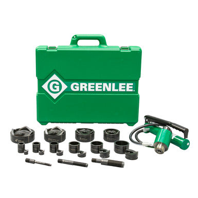 11 Ton Hydraulic Knockout Kit with Hand Pump and 1/2" - 4" Slug-Buster® Greenlee