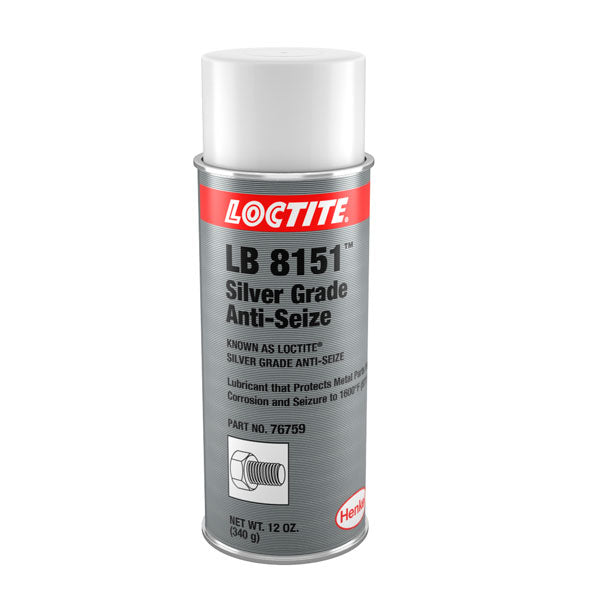 LOCTITE LB 8151 Anti Seize Silver Aerosol X 12oz - LOCTITE
